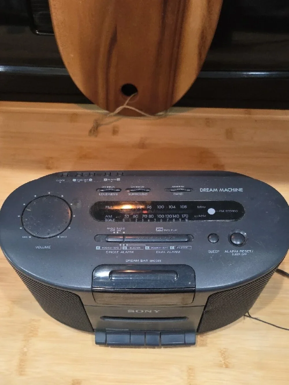 Sony Portable CD Player Stereo Clock Radio - Black